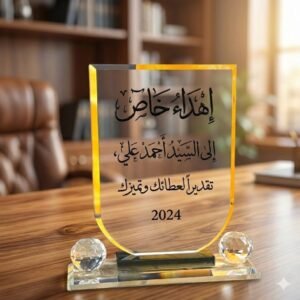 درع كريستال(طباعة حسب الطلب)